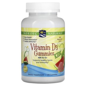 Thực phẩm chức năng Nordic Naturals Vitamin D3 Gummies Kids Ages 3+ Wild Watermelon Splash 400 IU 120 Gummies 768990311512