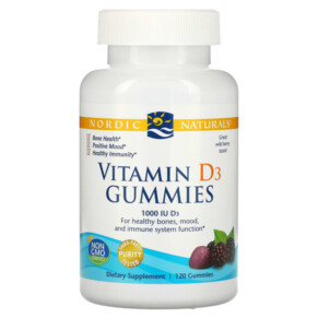 Thực phẩm chức năng Nordic Naturals Vitamin D3 Gummies Wild Berry 1.000 IU 120 Gummies 768990311413