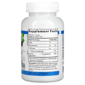 Thành phần vi chất của Nordic Naturals Vitamin D3 Wild Berry 1.000 IU 120 Gummies 768990311468
