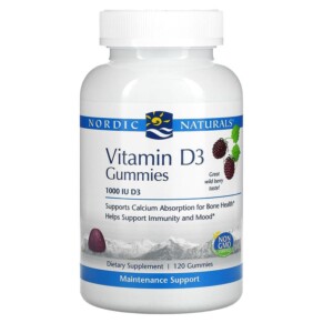 Thực phẩm chức năng Nordic Naturals Vitamin D3 Wild Berry 1.000 IU 120 Gummies 768990311468