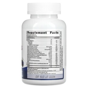 Thành phần vi chất của Nordic Naturals Women's Multivitamin Gummies Mixed Berry 60 Gummies 768990301018