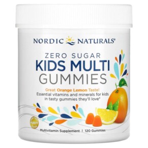 Thực phẩm chức năng Nordic Naturals Zero Sugar Kids Multi Gummies Orange Lemon 120 Gummies 768990301278