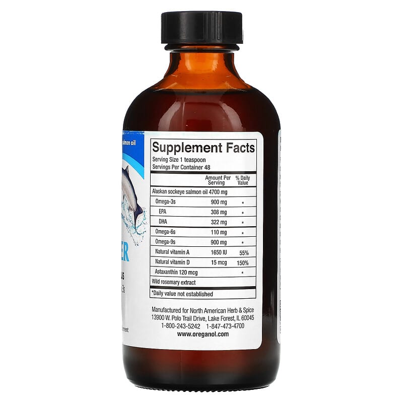 North American Herb & Spice Co. Alaskan Source Wild PolarPower With Vitamin A & Omega 3s 8 fl oz (240 ml) 2 Thành phần vi chất của North American Herb & Spice Co. Alaskan Source Wild PolarPower With Vitamin A & Omega 3s 8 fl oz (240 ml) 635824002802