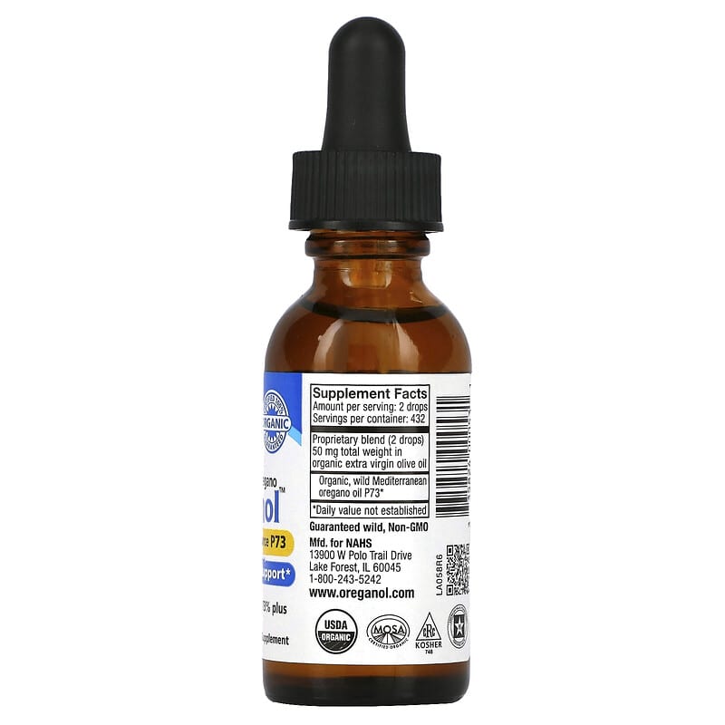 North American Herb & Spice Co. Oreganol Oil of Wild Oregano 1 fl oz (30 ml) 2 Thành phần vi chất của North American Herb & Spice Co. Oreganol Oil of Wild Oregano 1 fl oz (30 ml) 335824000531