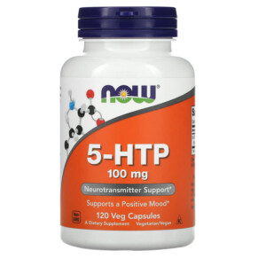 Thực phẩm chức năng NOW Foods 5-HTP 100 mg 120 Veg Capsules 733739001061