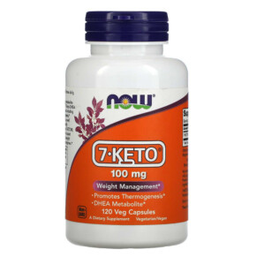 Thực phẩm chức năng NOW Foods 7-KETO 100 mg 120 Veg Capsules 733739030146