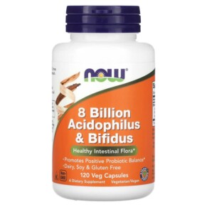 Thực phẩm chức năng NOW Foods 8 Billion Acidophilus & Bifidus 120 Veg Capsules 733739029324