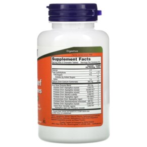 Thành phần vi chất của NOW Foods Acid Relief with Enzymes 60 Chewables 733739029836