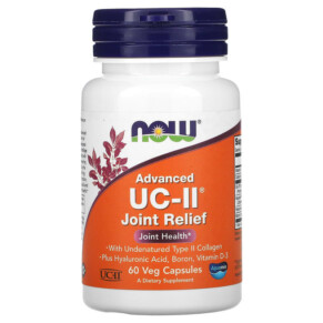 Thực phẩm chức năng NOW Foods Advanced UC-II Joint Relief 60 Veg Capsules 733739031372