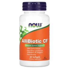 Thực phẩm chức năng NOW Foods AlliBiotic CF 60 Softgels 733739018113