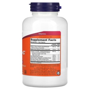 Thành phần vi chất của NOW Foods AlphaSorb-C 500 180 Veg Capsules 733739007179