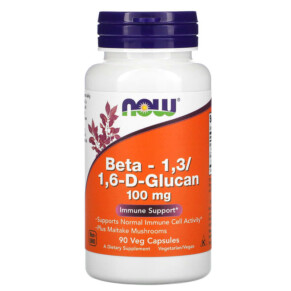Thực phẩm chức năng NOW Foods Beta-1.3/1.6-D-Glucan 100 mg 90 Veg Capsules 733739030542