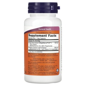 Thành phần vi chất của NOW Foods Blood Pressure Health 90 Veg Capsules 733739030665