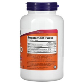 Thành phần vi chất của NOW Foods Buffered C-1000 Complex 180 Tablets 733739007025