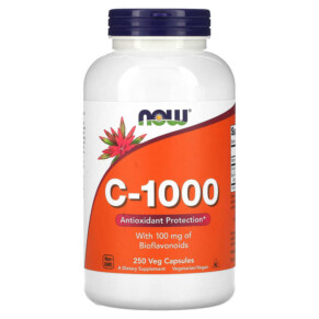 Thực phẩm chức năng NOW Foods C-1000 with Bioflavonoids 250 Veg Capsules 733739006929