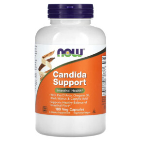 Thực phẩm chức năng NOW Foods Candida Support 180 Veg Capsules 733739033192