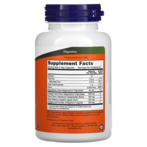 Thành phần vi chất của NOW Foods Candida Support 90 Veg Capsules 733739033086