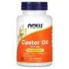 Thực phẩm chức năng NOW Foods Castor Oil 650 mg 120 Softgels 733739017239