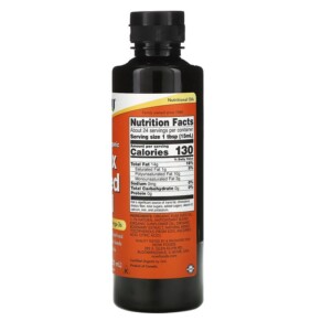 Thành phần vi chất của NOW Foods Certified Organic Flax Seed Oil 12 fl oz (355 ml) 733739017604