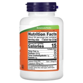 Thành phần vi chất của NOW Foods Certified Organic Spirulina Powder Pure 4 oz (113 g) 733739026903