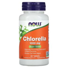 Thực phẩm chức năng NOW Foods Chlorella 1.000 mg 60 Tablets 733739026309