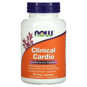 Thực phẩm chức năng NOW Foods Clinical Cardio Cardiovascular Support 90 Veg Capsules 733739033833