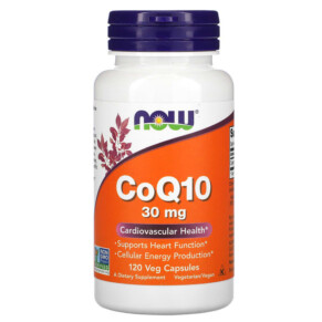 Thực phẩm chức năng NOW Foods CoQ10 30 mg 120 Veg Capsules 733739031884