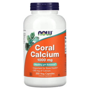 Thực phẩm chức năng NOW Foods Coral Calcium 1.000 mg 250 Veg Capsules 733739012791