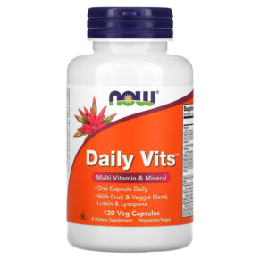 Thực phẩm chức năng NOW Foods Daily Vits Multi Vitamin & Mineral 120 Veg Capsules 733739037763