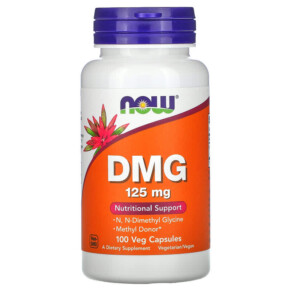 Thực phẩm chức năng NOW Foods DMG 125 mg 100 Veg Capsules 733739004727