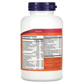 Thành phần vi chất của NOW Foods EcoGreen Multi Iron-Free 180 Veg Capsules 733739037886