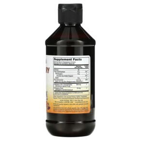 Thành phần vi chất của NOW Foods Elderberry Liquid for Kids 8 fl oz (237 ml) 733739048516
