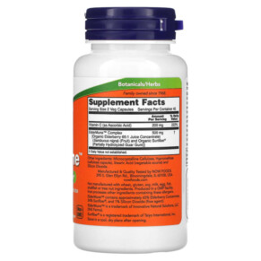 NOW Foods ElderMune Immune System Support 90 Veg Capsules 3 Thành phần vi chất của NOW Foods ElderMune Immune System Support 90 Veg Capsules 733739046642
