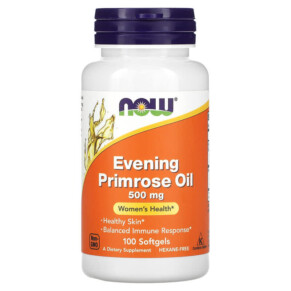 Thực phẩm chức năng NOW Foods Evening Primrose Oil 500 mg 100 Softgels 733739017505