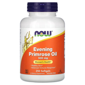 Thực phẩm chức năng NOW Foods Evening Primrose Oil 500 mg 250 Softgels 733739017529