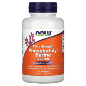 Thực phẩm chức năng NOW Foods Extra Strength Phosphatidyl Serine 300 mg 50 Softgels 733739023926
