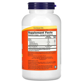 NOW Foods Flax Oil with Essential Omega-3's 1.000 mg 250 Softgels 3 Thành phần vi chất của NOW Foods Flax Oil with Essential Omega-3's 1.000 mg 250 Softgels 733739017727