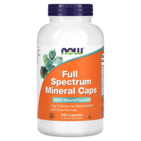 Thực phẩm chức năng NOW Foods Full Spectrum Minerals Caps 240 Capsules 733739015457
