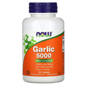 Thực phẩm chức năng NOW Foods Garlic 5000 90 Tablets 733739018144