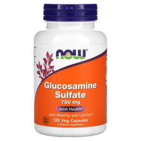 Thực phẩm chức năng NOW Foods Glucosamine Sulfate 750 mg 120 Veg Capsules 733739032355
