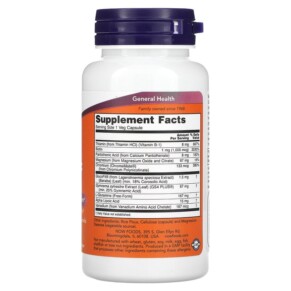 Thành phần vi chất của NOW Foods Glucose Metabolic Support 90 Veg Capsules 733739033185