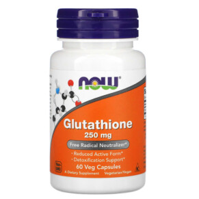 Thực phẩm chức năng NOW Foods Glutathione 250 mg 60 Veg Capsules 733739000965