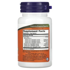 Thành phần vi chất của NOW Foods Gluten Digest 60 Veg Capsules 733739029591
