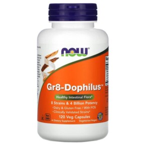 Thực phẩm chức năng NOW Foods Gr8-Dophilus 120 Veg Capsules 733739029102