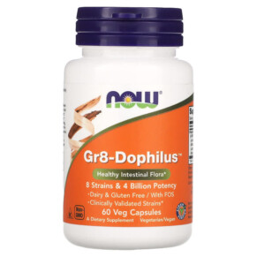 Thực phẩm chức năng NOW Foods Gr8-Dophilus 60 Veg Capsules 733739029126