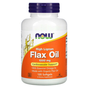 Thực phẩm chức năng NOW Foods High Lignan Flax Oil 1.000 mg 120 Softgels 733739017802