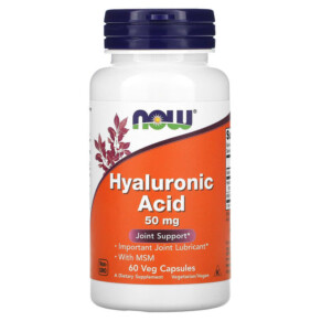 Thực phẩm chức năng NOW Foods Hyaluronic Acid 50 mg 60 Veg Capsules 733739031563