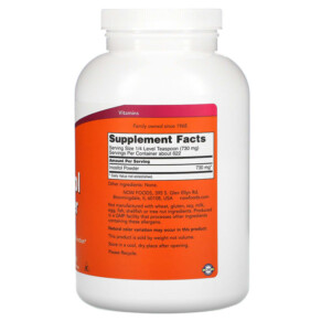 Thành phần vi chất của NOW Foods Inositol Powder 1 lb (454 g) 733739005298