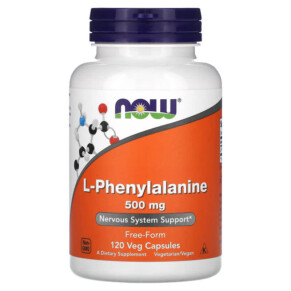 Thực phẩm chức năng NOW Foods L-Phenylalanine 500 mg 120 Veg Capsules 733739001320