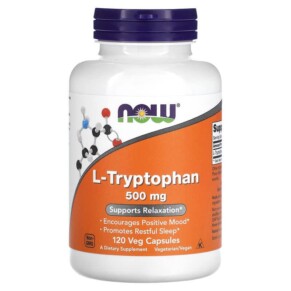 Thực phẩm chức năng NOW Foods L-Tryptophan 500 mg 120 Veg Capsules 733739001672